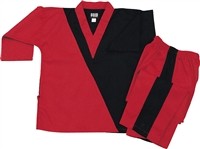 Style 130 Red / Black V-Neck Team Set