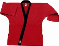 8.5 Oz Red Super MW Trad Top Zwart kraag trim